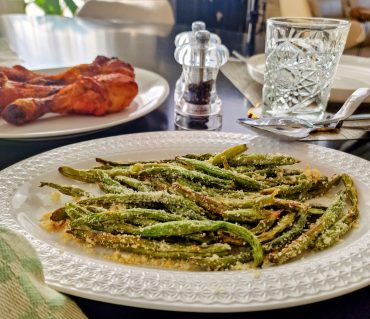 Air-Fried Parmesan Green Beans