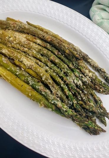 Crispy Air Fried Parmesan Asparagus