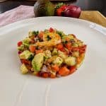 Avocado Shrimp and Strawberries Salad