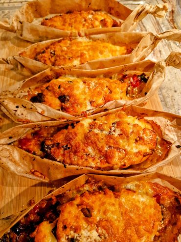 Stuffed Chicken Breast Boats Recipe